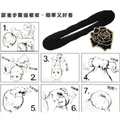大號(hào)海綿盤發(fā)器花苞丸子頭黑色盤發(fā)棒盤發(fā)帶