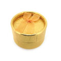 閃亮金色蝴蝶結(jié)絲綢布圓戒指盒首飾盒