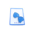 2元店耳耳環(huán)藍(lán)色愛心耳釘