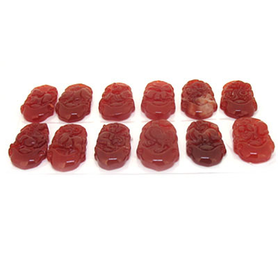 12生肖紅瑪瑙掛件吊墜