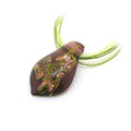 紫色夢幻細(xì)金粉琉璃墜
