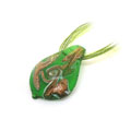 綠色金粉琉璃墜/女士琉璃項墜