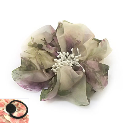百合花漂亮花蕊韓流頭飾皮筋
