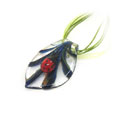 深色葉子七星瓢蟲(chóng)琉璃掛墜項(xiàng)飾品