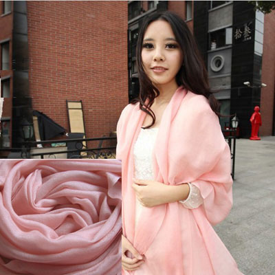 可愛粉色仿羊絨秋冬保暖超長披肩韓版圍巾批發(fā)