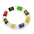 彩色六字真言經(jīng)文手鏈男女手飾品