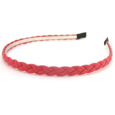 時尚紅色發(fā)飾品 皮質(zhì)發(fā)辮韓版發(fā)箍