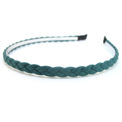 寶藍(lán)皮質(zhì)辮子編制頭箍韓版發(fā)飾品