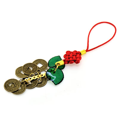 招財(cái)銅錢手機(jī)掛飾小飾品/搖錢樹掛件