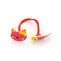 大紅色貓吃魚皮筋/女士時(shí)尚頭飾飾品