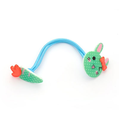 兔子吃蘿卜發(fā)圈皮筋/義烏娃娃頭飾品